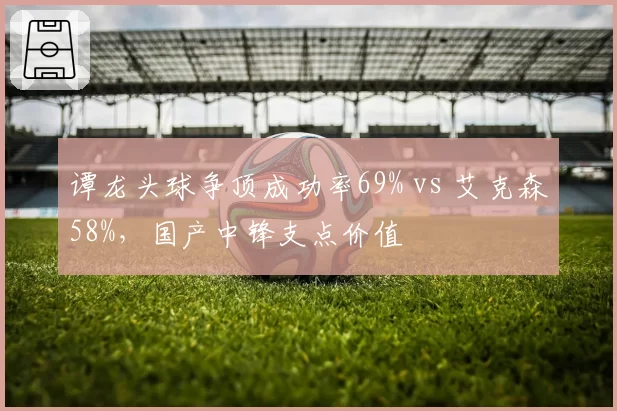 谭龙头球争顶成功率69% vs 艾克森58%,国产中锋支点价值